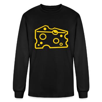 Cheese - Men's Long Sleeve T-Shirt - black - Front