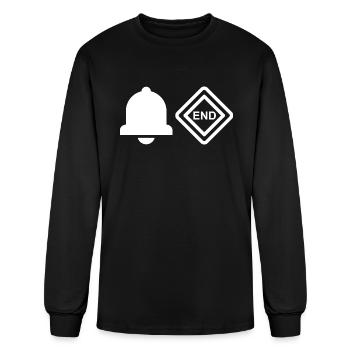Bell End - Men's Long Sleeve T-Shirt - black - Front
