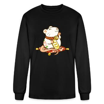 Lucky Rat - Men's Long Sleeve T-Shirt - black - Front