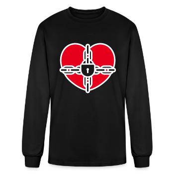 Complicated relationship, breakup, single, broken - Men's Long Sleeve T-Shirt - black - Front