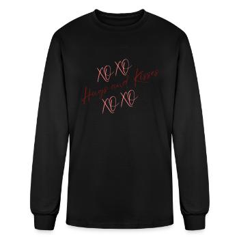 Hugs And Kisses - Men's Long Sleeve T-Shirt - black - Front