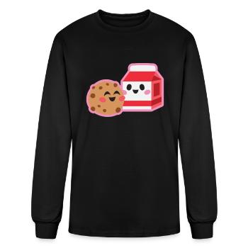 Cookie And Milk - Men's Long Sleeve T-Shirt - black - Front