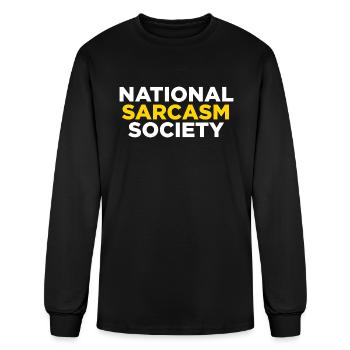 National Sarcasm Society - Men's Long Sleeve T-Shirt - black - Front