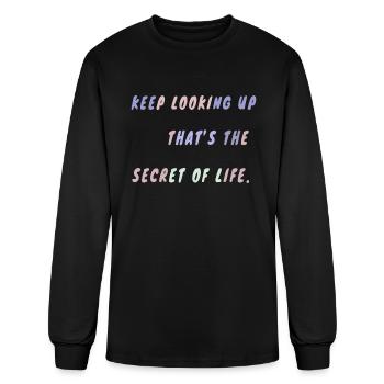 Comic Quote Text Color - Men's Long Sleeve T-Shirt - black - Front