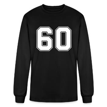 Number Sixty 60 - Men's Long Sleeve T-Shirt - black - Front