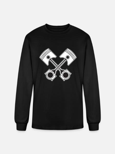 Piston Cross - Men's Long Sleeve T-Shirt - black