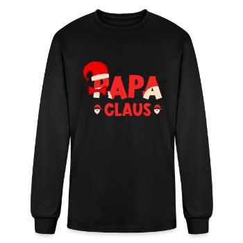Papa Claus - Men's Long Sleeve T-Shirt - black - Front
