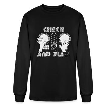 CEK AND PLAY - Men's Long Sleeve T-Shirt - black - Front