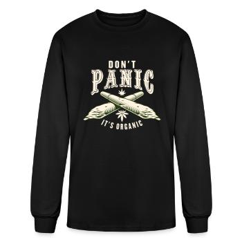 Weed Cannabis Marijuana Pot Gift idea 1 - Men's Long Sleeve T-Shirt - black - Front
