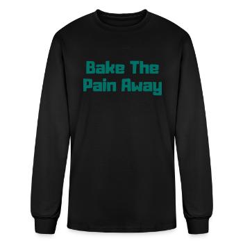 Bake The Pain Away - Men's Long Sleeve T-Shirt - black - Front