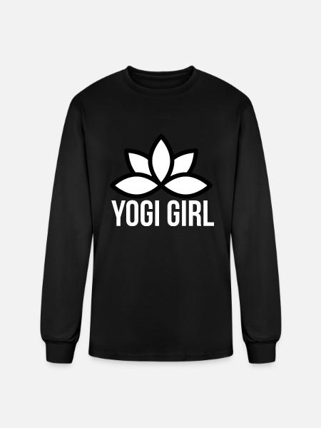 Yogi Girl music - Men's Long Sleeve T-Shirt - black