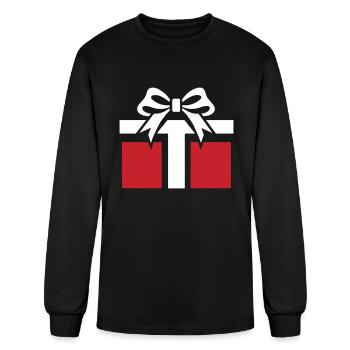 christmas day gift - Men's Long Sleeve T-Shirt - black - Front