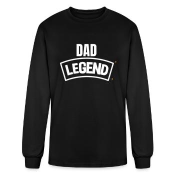 Creative Fatherhood Unleashed" - Men's Long Sleeve T-Shirt - black - Front