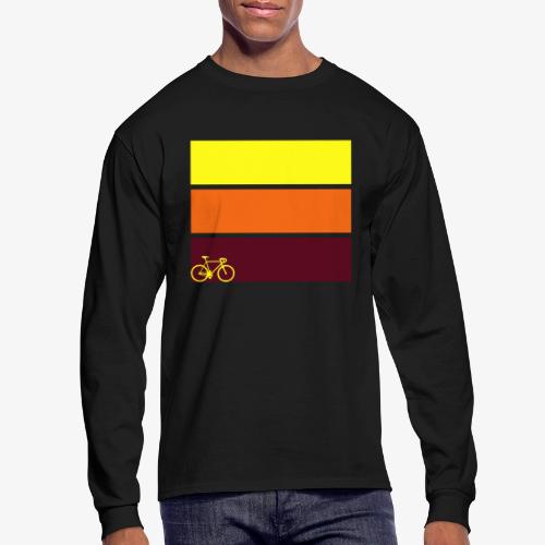tricolor with bicycle - Men's Long Sleeve T-Shirt