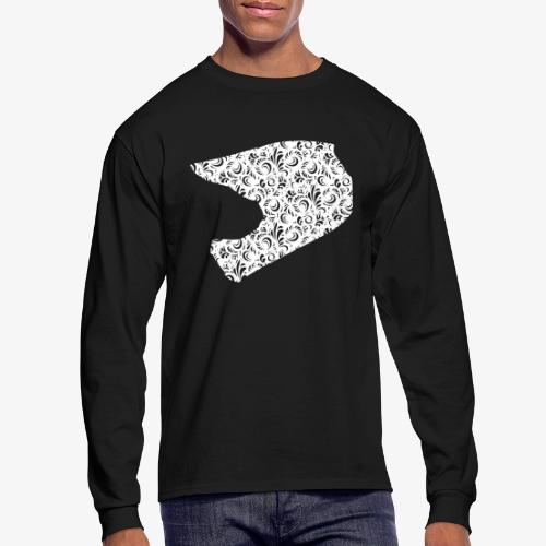 Floral Helmet - Men's Long Sleeve T-Shirt