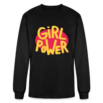 Girl Power - Men's Long Sleeve T-Shirt - black - Front