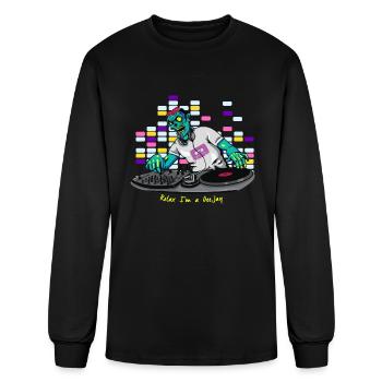 Relax I m A Dee Jay - Men's Long Sleeve T-Shirt - black - Front