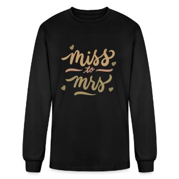 Mr and Mrs - Men's Long Sleeve T-Shirt - black - Front