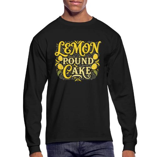 Lemon Pound Cake Vintage Flourish - Men's Long Sleeve T-Shirt