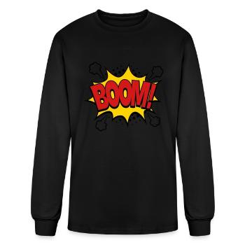 Comic Boom! - Men's Long Sleeve T-Shirt - black - Front