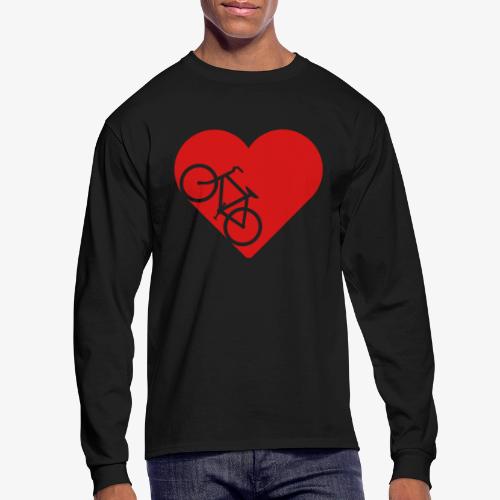Bike in heart - Men's Long Sleeve T-Shirt