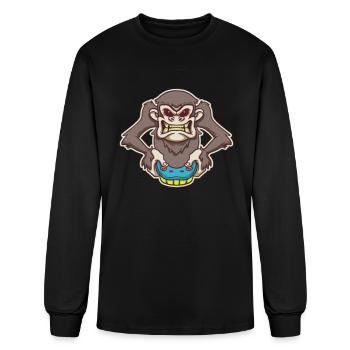Gaming Gaming Monkey - Men's Long Sleeve T-Shirt - black - Front