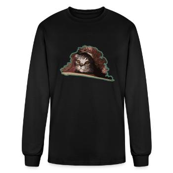 Under Cover Kitten - Men's Long Sleeve T-Shirt - black - Front