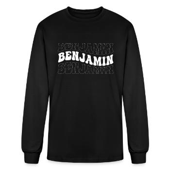 Funny Benjamin Groovy 4 Men Women Cool Benjamin - Men's Long Sleeve T-Shirt - black - Front