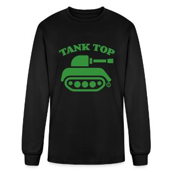Tank Top - Men's Long Sleeve T-Shirt - black - Front