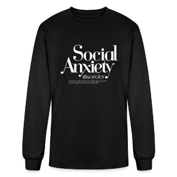 Social Anxiety - Men's Long Sleeve T-Shirt - black - Front