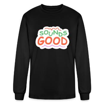 sounds good - Men's Long Sleeve T-Shirt - black - Front