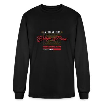 college park - Men's Long Sleeve T-Shirt - black - Front