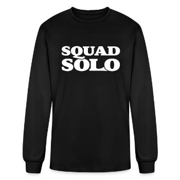 SQUAD SOLO yellow - Men's Long Sleeve T-Shirt - black - Front