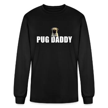 Pug Daddy - Men's Long Sleeve T-Shirt - black - Front