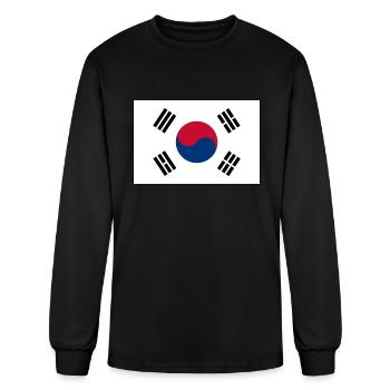 FLAG OF SOUTH KOREA - Men's Long Sleeve T-Shirt - black - Front
