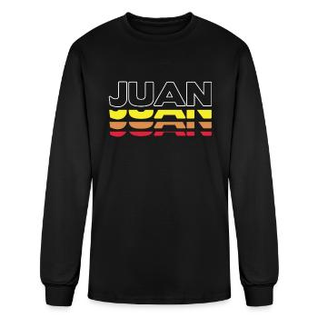 Juan First Name Funny Vintage Sunset Juan - Men's Long Sleeve T-Shirt - black - Front