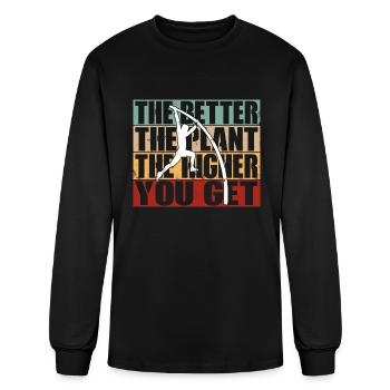 Funny Vintage Pole Vaulting Pole Vault - Men's Long Sleeve T-Shirt - black - Front