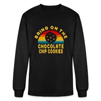 Bring On The Chocolate Chip Cookies - Men's Long Sleeve T-Shirt - black - Front