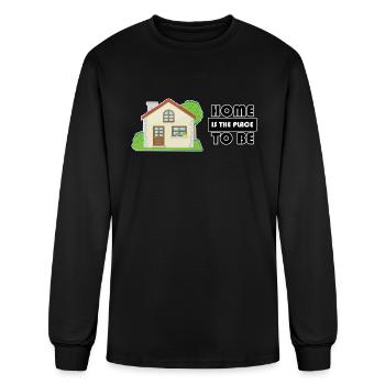 Home Is The Place To Be - Men's Long Sleeve T-Shirt - black - Front