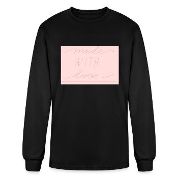 made with love - Men's Long Sleeve T-Shirt - black - Front