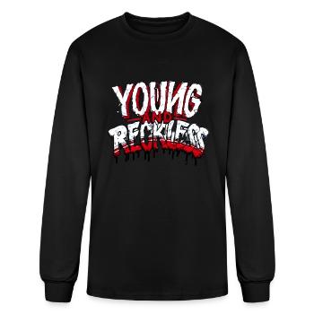 Young and Reckless - Men's Long Sleeve T-Shirt - black - Front