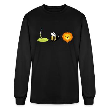 Hose Bee Lion Shirt - Men's Long Sleeve T-Shirt - black - Front