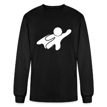 Super hero - Men's Long Sleeve T-Shirt - black - Front