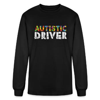 Autistic Driver - Men's Long Sleeve T-Shirt - black - Front