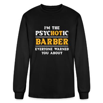 Hott Barber Barbershop - Men's Long Sleeve T-Shirt - black - Front