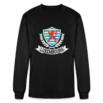 Luxembourg - Men's Long Sleeve T-Shirt - black - Front