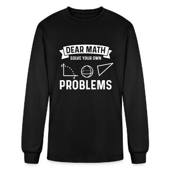 Math Mathematician Math Teacher - Men's Long Sleeve T-Shirt - black - Front