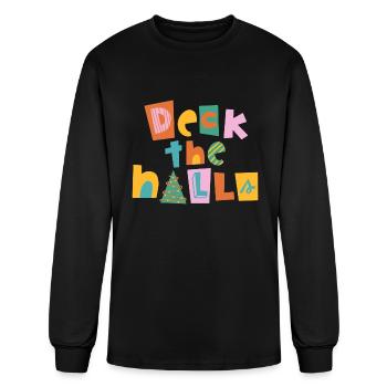 Deck the halls 2 - Men's Long Sleeve T-Shirt - black - Front