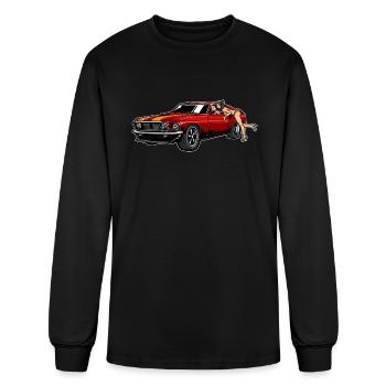 Speed Muscle Cars - Men's Long Sleeve T-Shirt - black - Front