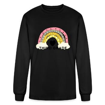 Third Grade Back To School - Men's Long Sleeve T-Shirt - black - Front